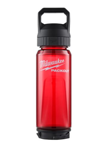 PACKOUT 740ML 25OZ RED PLASTIC BOTTLE