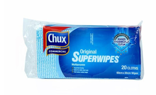 20PK 60X30CM BLUE ORIGINAL CHUX SUPERWIPES