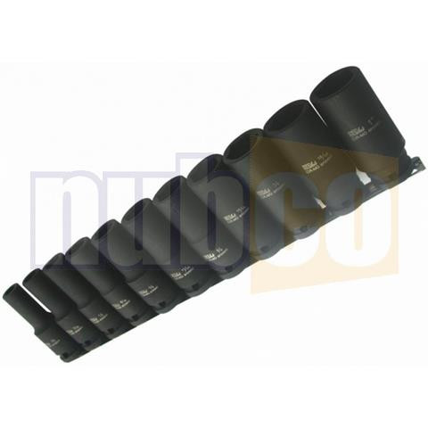 11PCE 1/2\" DRIVE AF DEEP IMPACT SOCKET RAIL SET