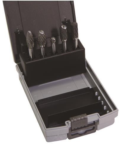 5PCE 1/4\" SHAFT TUNGSTEN BURR SET