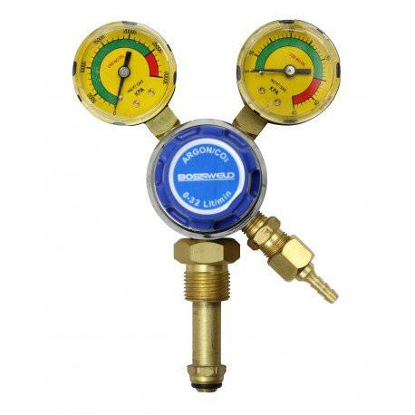 TWIN GAUGE (SIDE ENTRY) ARGON/CO2 GAS REGULATOR