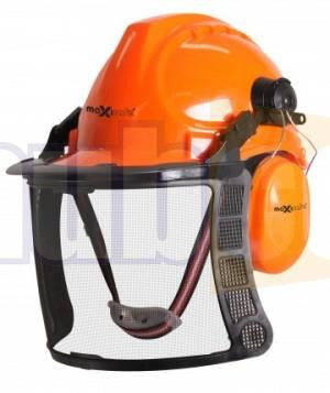 FORESTRY HARD HAT KIT MUFFS & MESH VISOR ECONOMY