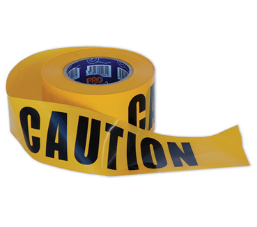 75MM X 100MTR YELLOW / BLACK 'CAUTION' TAPE