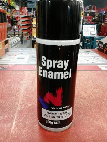300G AEROSOL SPRAY PAINT - OUTBACK BLACK