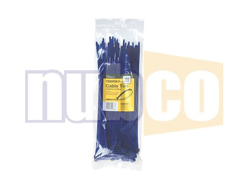 300X5MM 100PK BLUE CABLE TIES