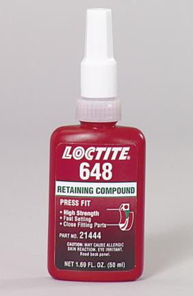 648 HIGH STRENGTH FAST CURE RETAINING COMPOUND 50ML