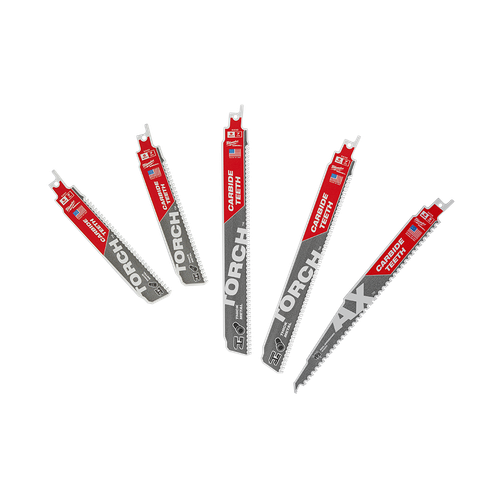 5PCE SAWZALL CARBIDE TEETH RECIPROCATING SAW BLADE SET