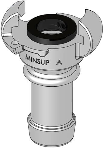 MINSUP COUPLING A 1/2\" HOSETAIL MINSUP
