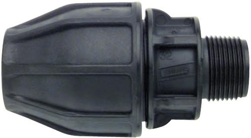 POLY PRESSURE PIPE END CONNECTOR 40MM MI