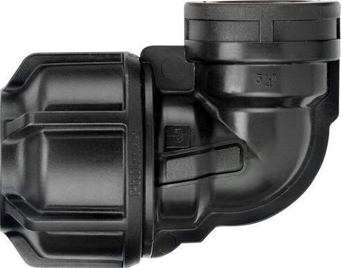 POLY PRESSURE PIPE ELBOW 90DEG 50X50MM FI