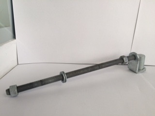 GUDGEON BOLT THROUGH TO SUIT 25NB, 300MM POST