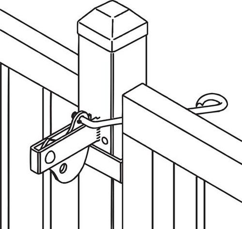 BOLT ON D LATCH STRIKER Z/P