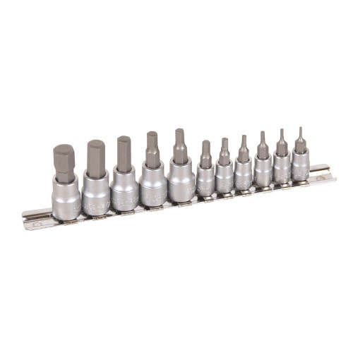 11PCE 1/4\" & 3/8\" DRIVE METRIC SOCKET SET