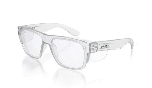 FUSIONS SAFETY GLASSES CLEAR FRAME / CLEAR LENS
