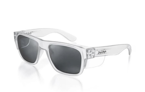 FUSIONS SAFETY GLASSES CLEAR FRAME / TINTED LENS