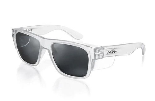 FUSIONS SAFETY GLASSES CLEAR FRAME / POLARISED LENS