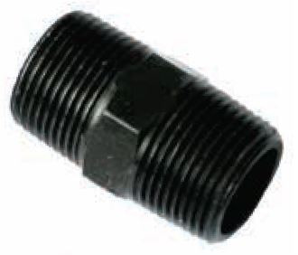 32X25MM BLACK STEEL HEX NIPPLES