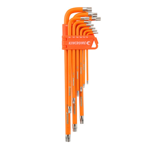 9PCE TORX TAMPERPROOF LONG SERIES HEX KEY SET