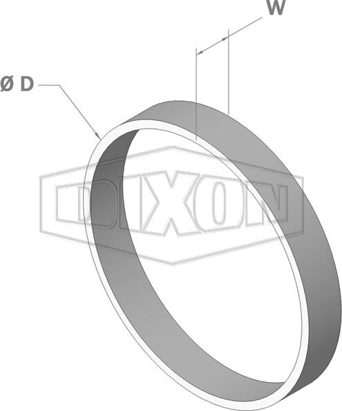 50MM BLACK VICTAULIC SHOULDER RING