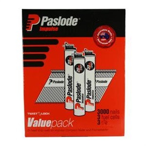 90X3.15MM D-HEAD BRIGHT IMPULSE NAIL 3000PK C/W GA