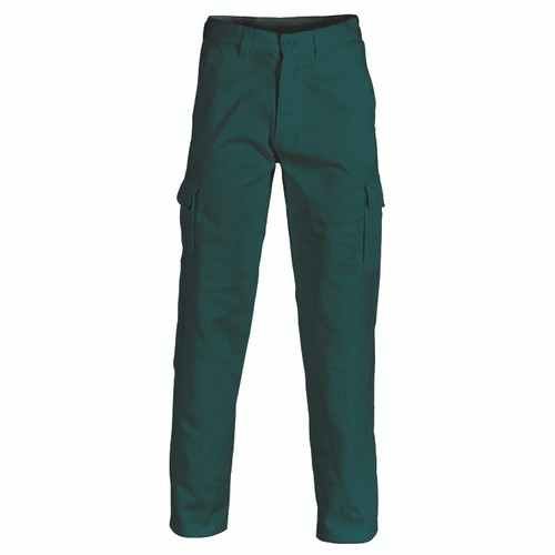 112R GREEN COTTON DRILL CARGO PANT