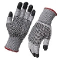 SZ.9 STEALTH RAZ.5 NITRILE DOTS CUT RESIST. GLOVE