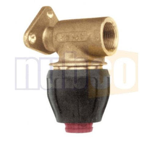 POLY ELBOW W/PLATE METRIC 25MMX3/4FI  (BRASS)