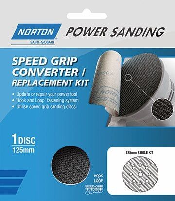178MM NO HOLE VELCRO DISC CONVERSION PAD