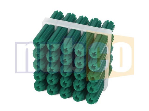 30MM GREEN PVC FRAMED WALL PLUG 40PK
