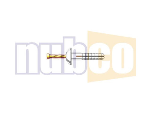 M5X25MM 100PK Z/Y MUSHROOM HEAD NAIL-IN NYLON ANCHOR