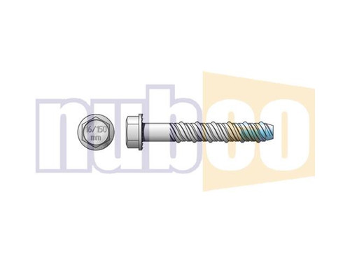 12X80MM 25PK GAL BLUE TIP 2 HEX SCREWBOLT