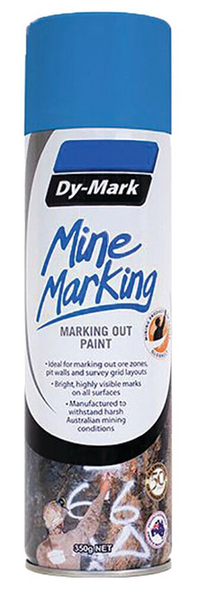 350G MINE MARKING HORIZONTOL MARKING OUT PAINT - FLURO BLUE