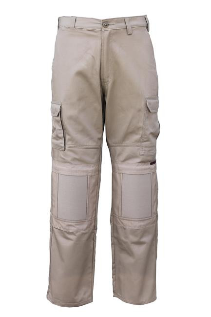 S97 EEZ NEEZ KHAKI DRILL PANTS WITH KNEE PANELS