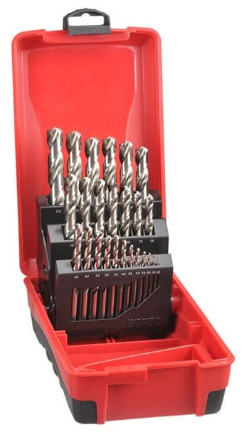 25PCE 1-13MM HSS DELTA POINT METRIC DRILL SET