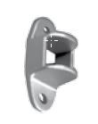 30X30MM 2 HOLE FENCE RAIL BRACKET