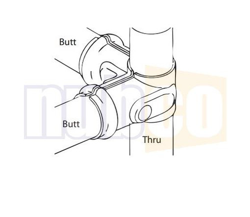 FIXED CORNER BRACKET TO SUIT 40X40MM PIPE