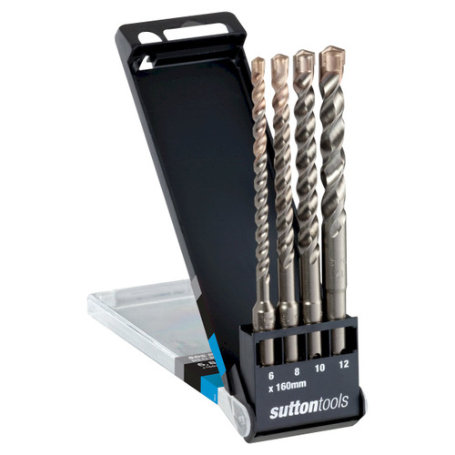 4PCE 6-12MMX160MM SDS PLUS BOOSTER MASONRY DRILL SET