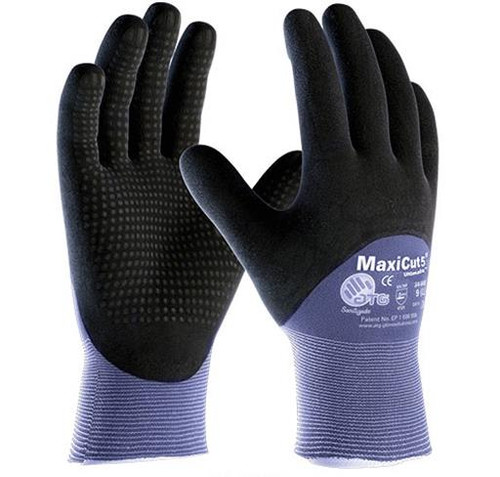 SZ.8 MAXICUT ULTRA DOT&COATED PALM CUT RESIST. YARN GLOVE