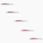 150MM 24TPI 5PK L/ LIFE BI-M ALL STEEL RECIPRO BLADE