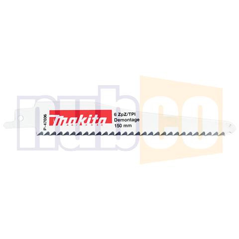 150MM 6TPI 3PK LONG LIFE BI-M RECIPRO BLADE