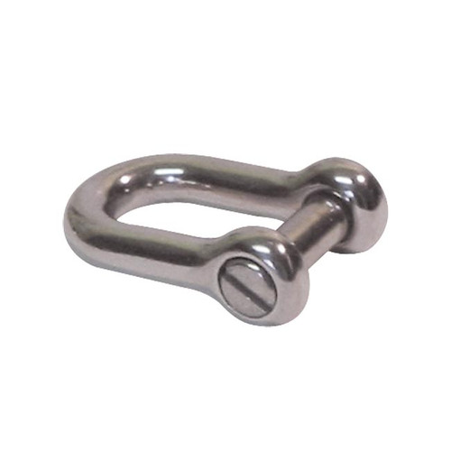 8MM S/S SLOT HEAD D SHACKLE