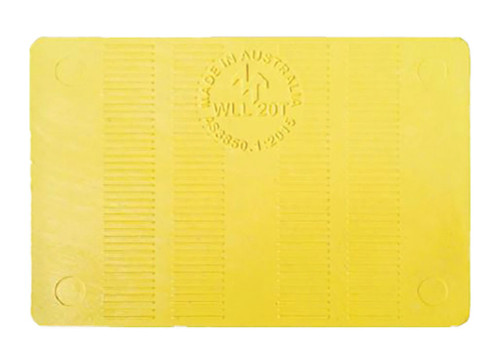 PLASTIC PANEL SHIM - 150MM X 100MM X 5MM - YELLOW (100PK)
