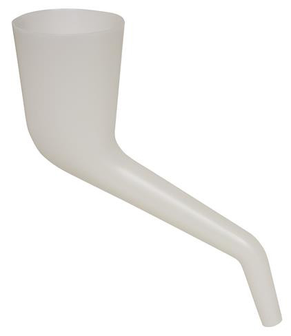 10\" TRANSLUCENT RIGHT ANGLE FUNNEL
