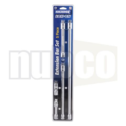5PCE 3/8\" DR LOK ON EXTENSION BAR SET