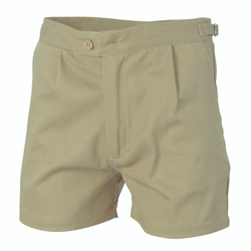 127R KHAKI COTTON DRILL WORK SHORTS