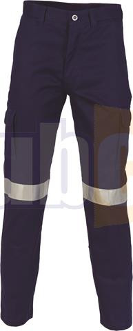 137S NAVY TAPED COTTON DRILL CARGO PANT