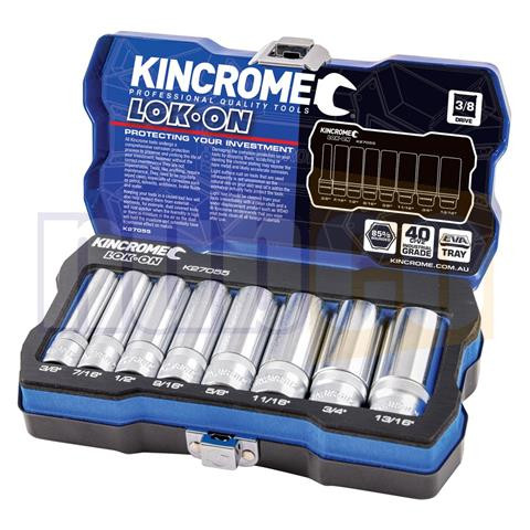 8PCE 3/8-13/16\" 3/8\" DR IMP DEEP LOK ON SOCKET SET