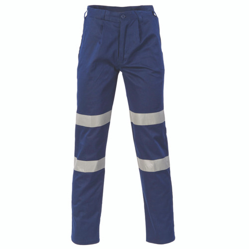 127S NAVY DOUBLE HOOP TAPED MID WEIGHT COTTON PANT