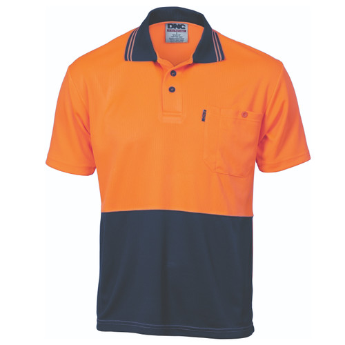 XL O/N S/S HI-VIS MICROMESH POLO SHIRT