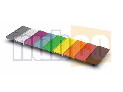 100PK 75X180MM SLIM LINE ID PLATE - PINK
